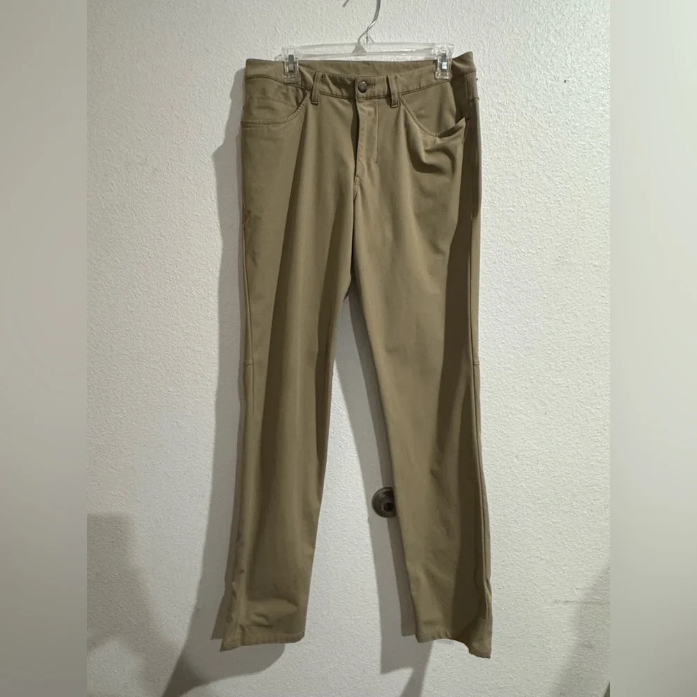 Khaki Lulu Lemon Pants